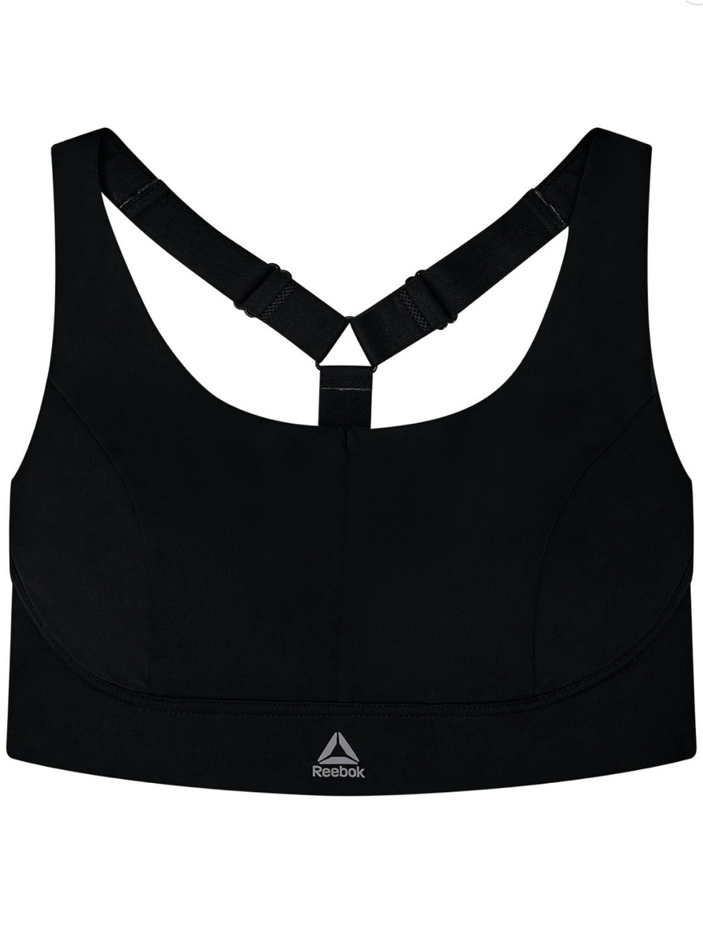 Reebok Black Racerback High-Impact Sports Bra